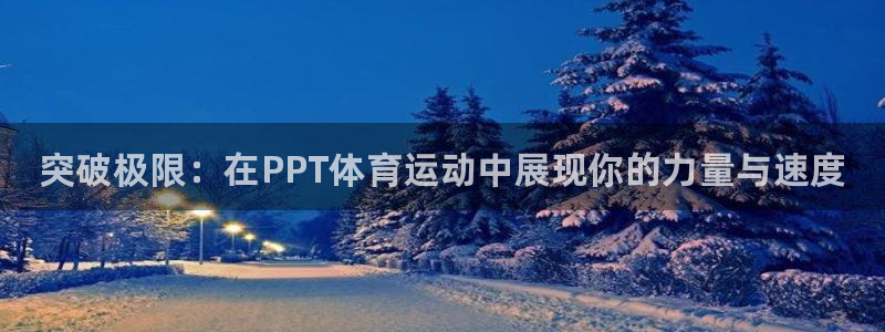 yy易游官方正版app集团简介：突破极限：在PPT体